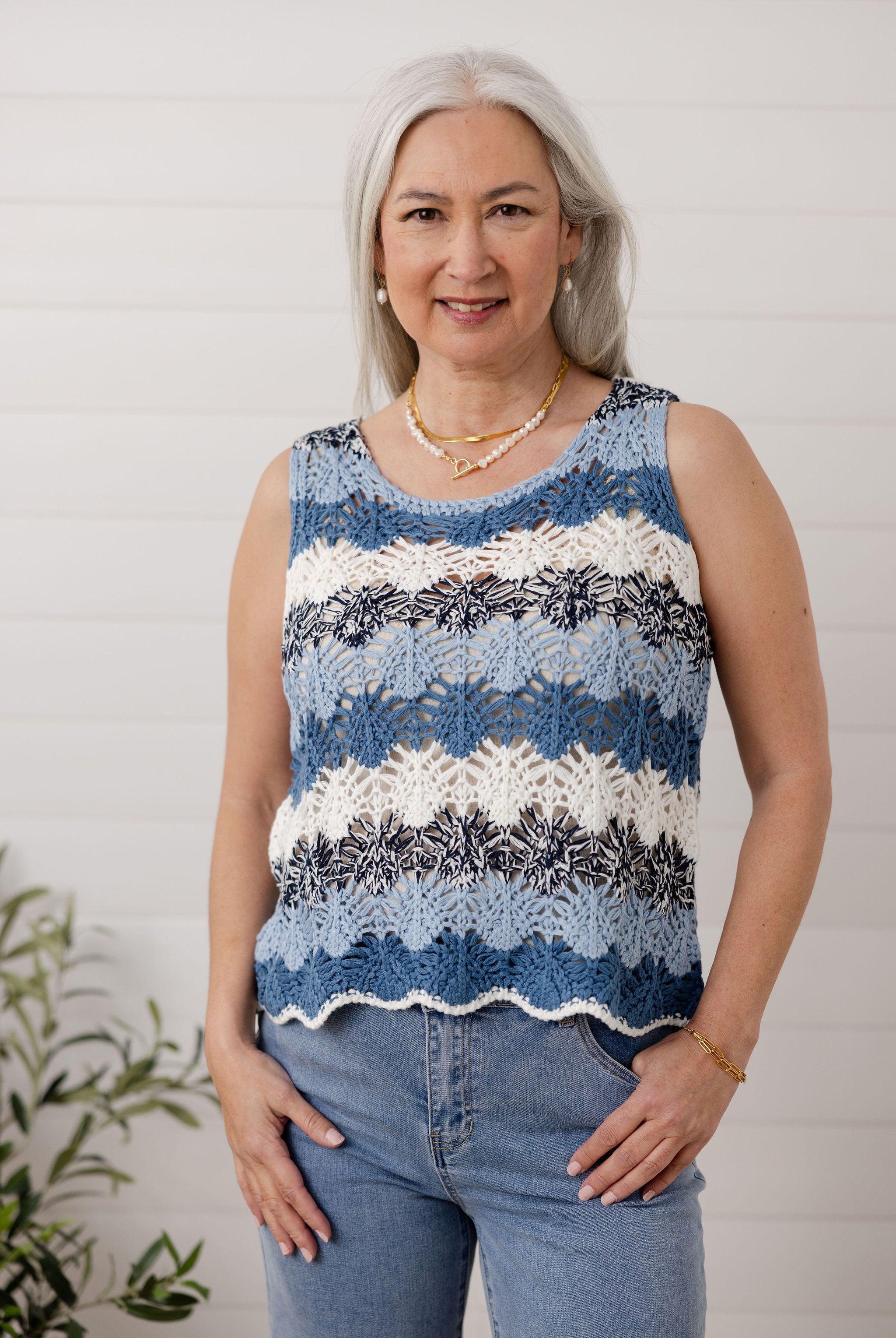 Coastal Breeze Crochet Tank image 1