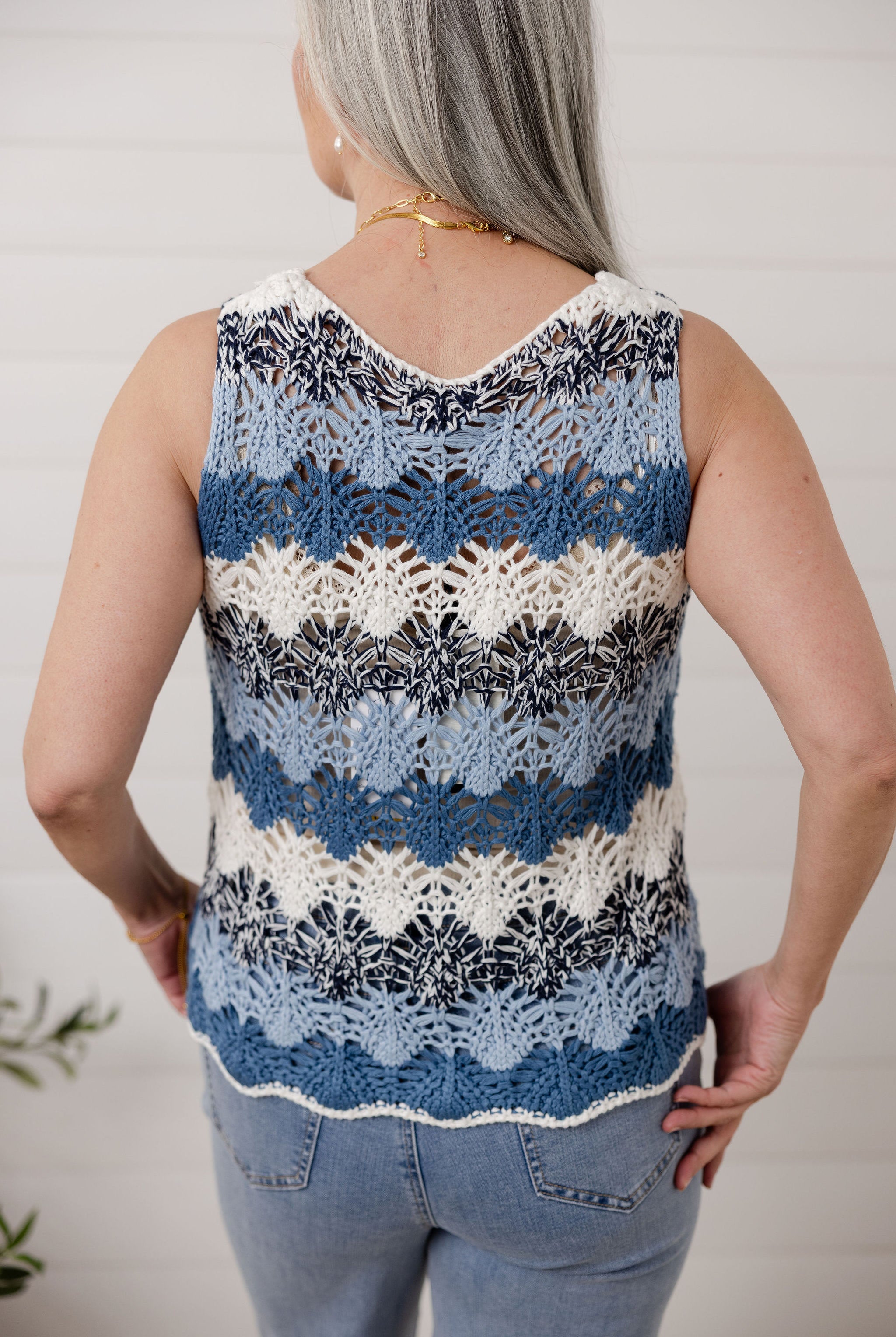 Coastal Breeze Crochet Tank image 3