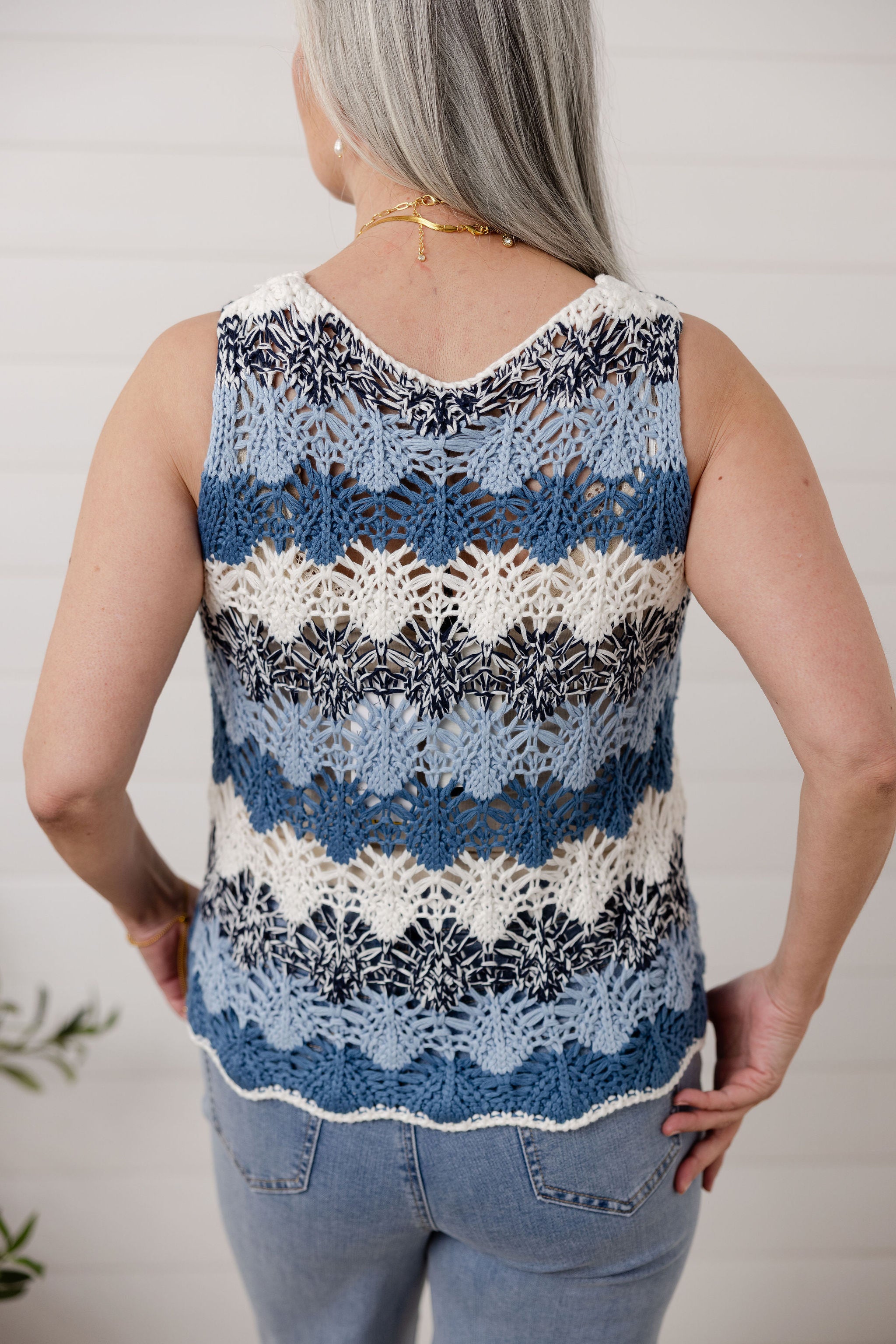 Coastal Breeze Crochet Tank image 3