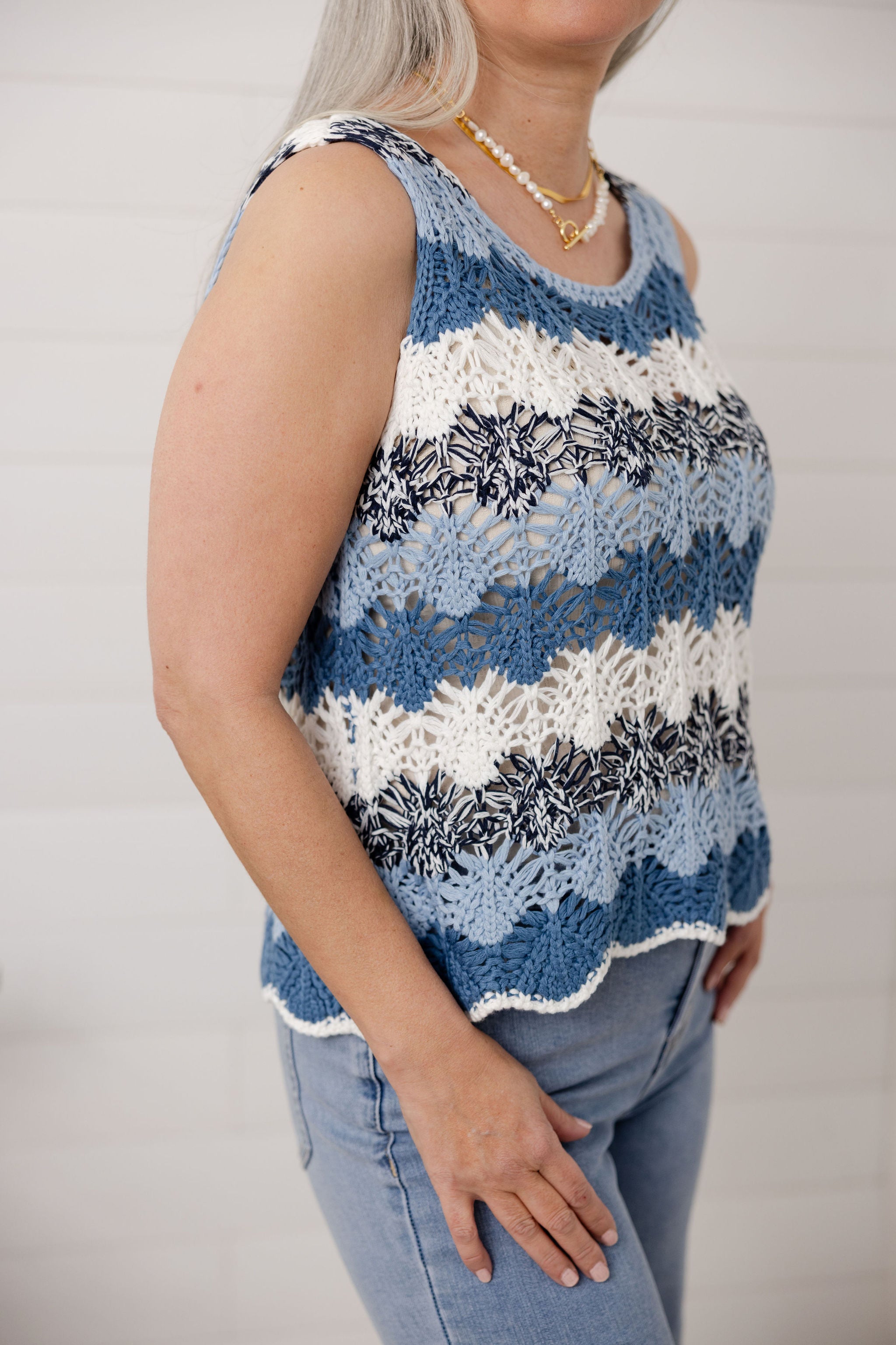 Coastal Breeze Crochet Tank image 2